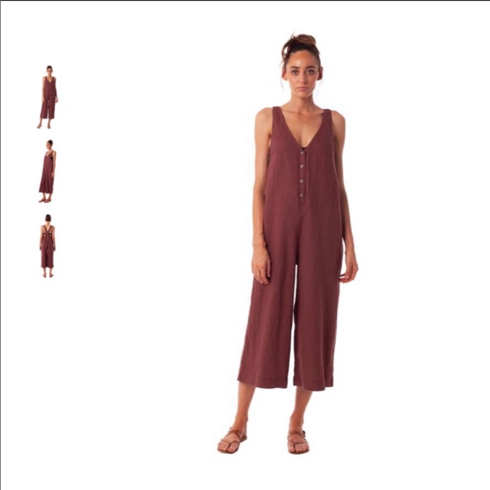 Rhythm Amalfi jumpsuit in Brandy